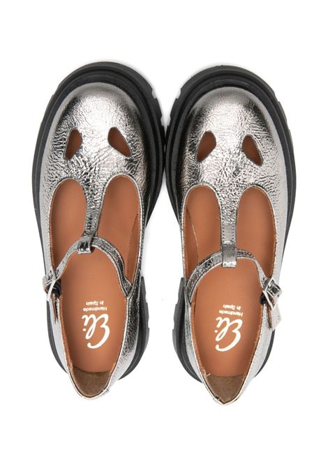 Ballerine con suola carrarmato ELI 1957 | 29003AMCRACK ACCIAIO